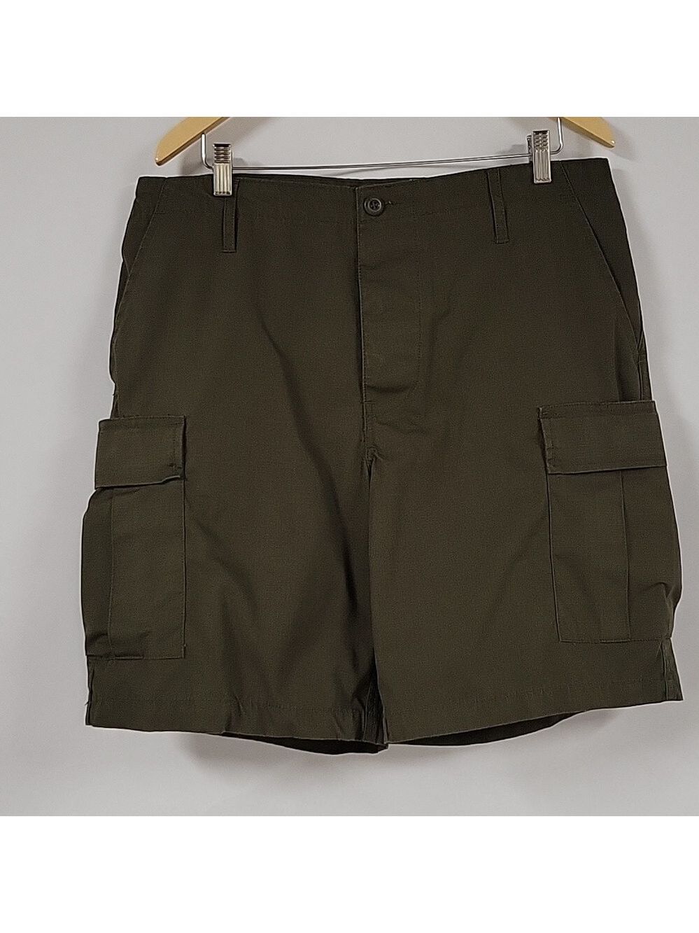 Rapdom Tactical Gear Men's Green Cargo Shorts, Size 36